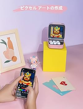 Amazon.co.jp: Divoom Ditoo-Mic ワイヤレスBluetoothスピーカー